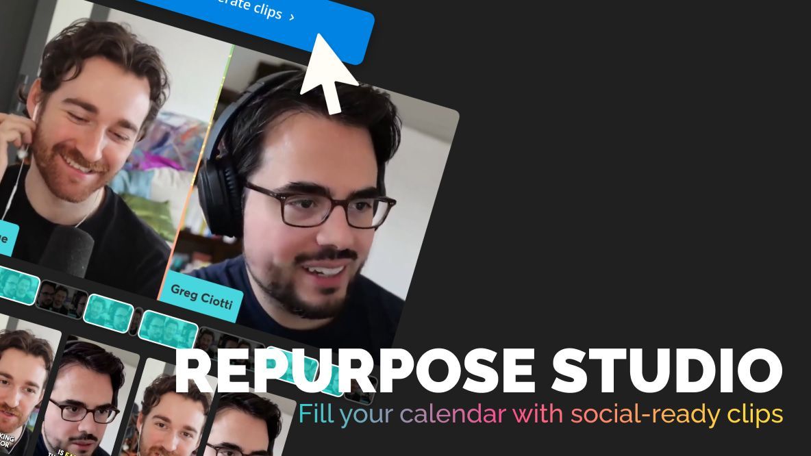 Meet the New Repurpose Studio: Turn a Long Video Into Social-Ready Clips in Minutes