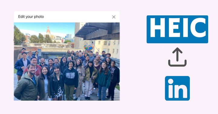 How to Post an HEIC Image on LinkedIn