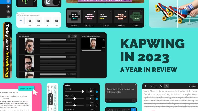 Kapwing's Year in Review 2023: Everything We Built for Video Creators