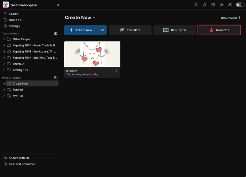 How to Use Kapwing's AI Video Generator (Kai)
