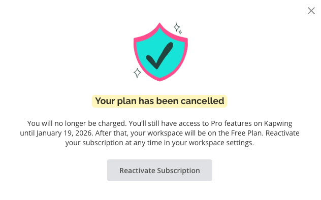 How to Cancel My Kapwing Paid Plan?