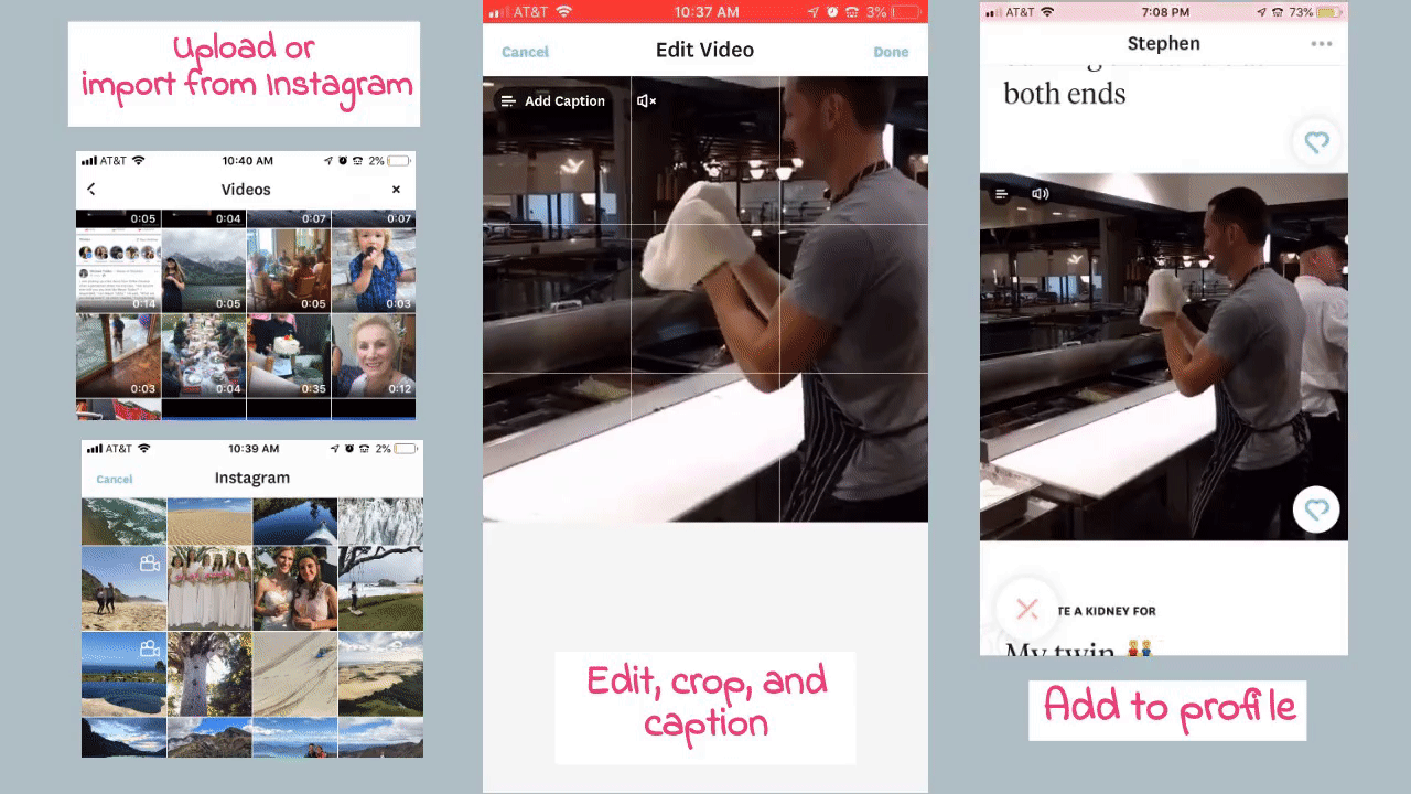 Hinge Videos Upload