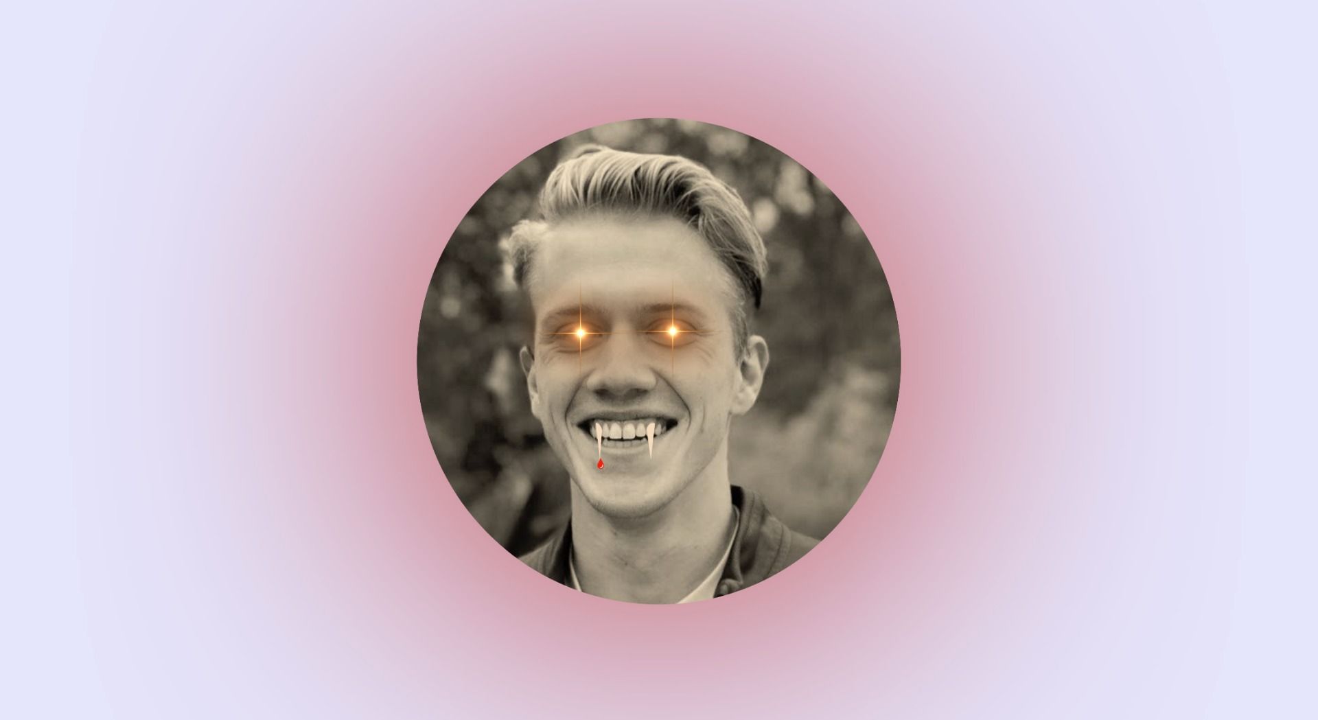 An example of a Halloween-themed profile picture. 