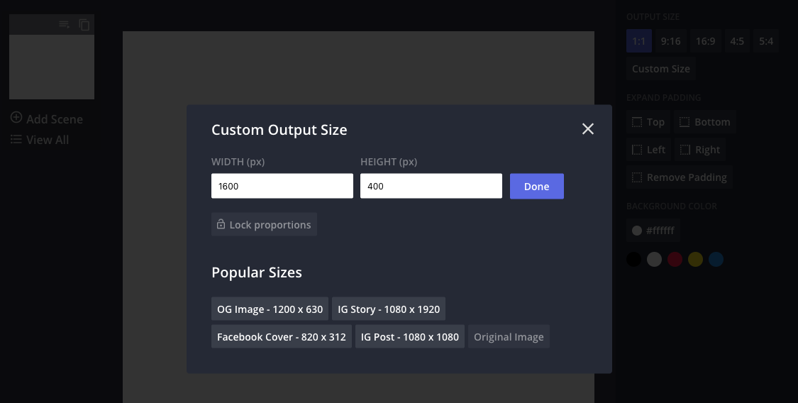 Set Image to Custom Size