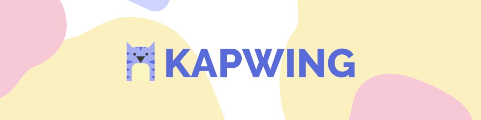 Kapwing logo centered in header