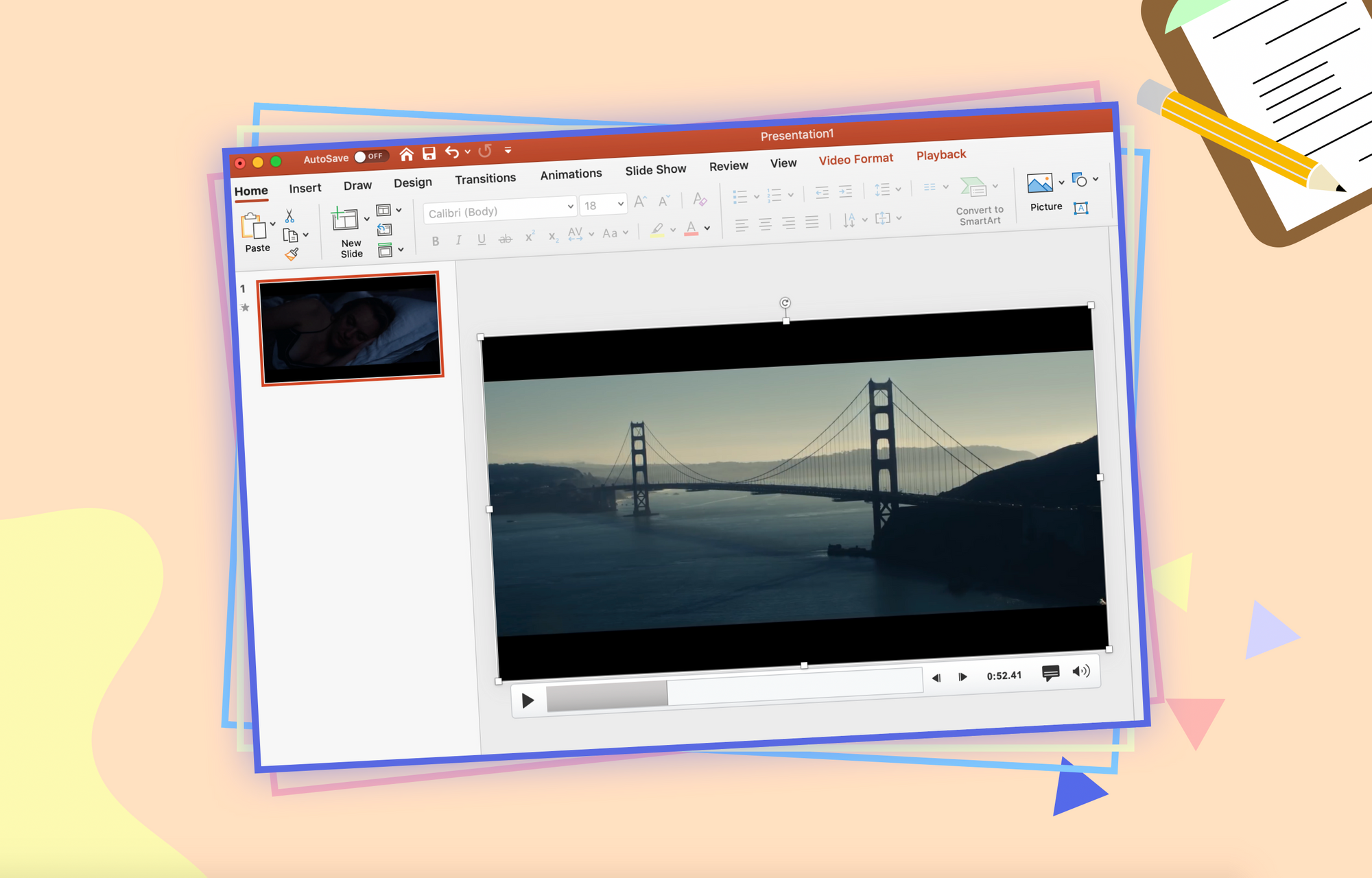web video player powerpoint for mac
