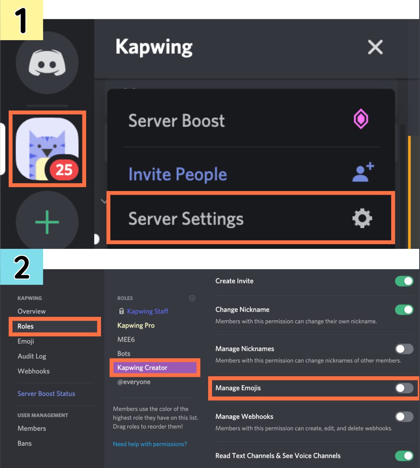 how to download emotes from a discord server