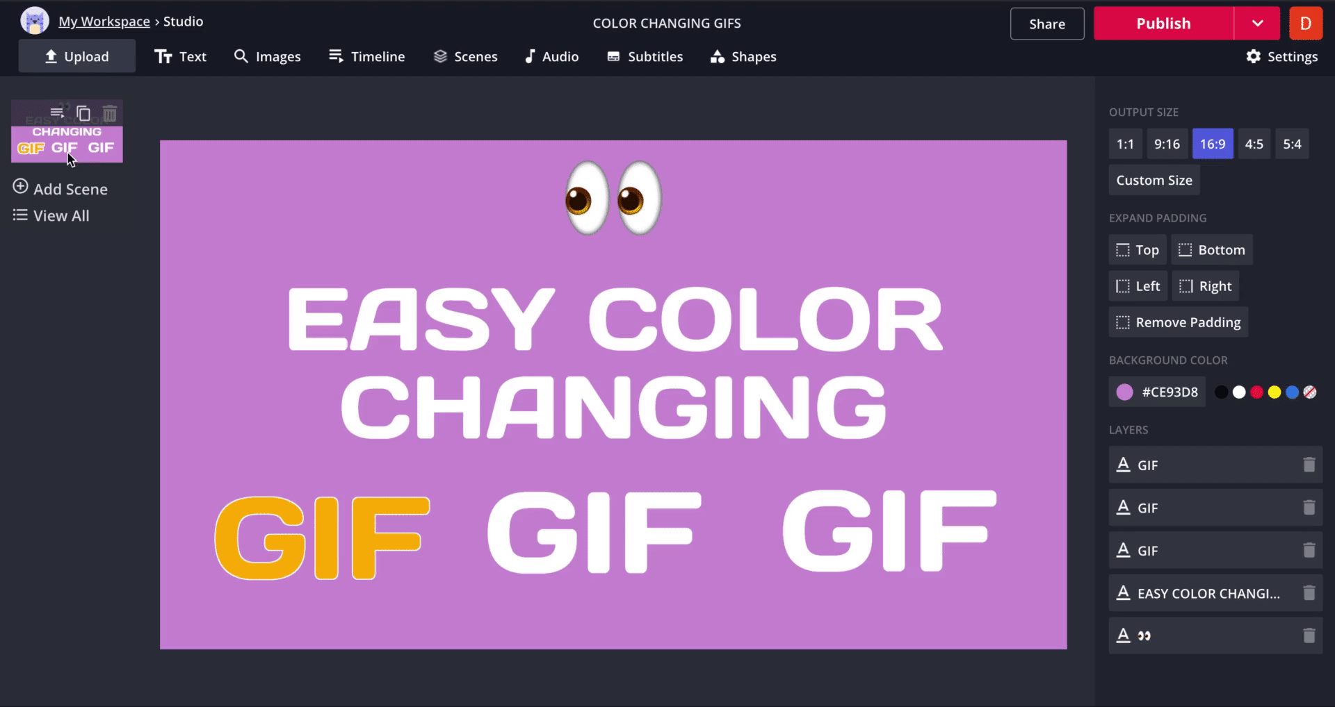 How to Make a Color Changing GIF
