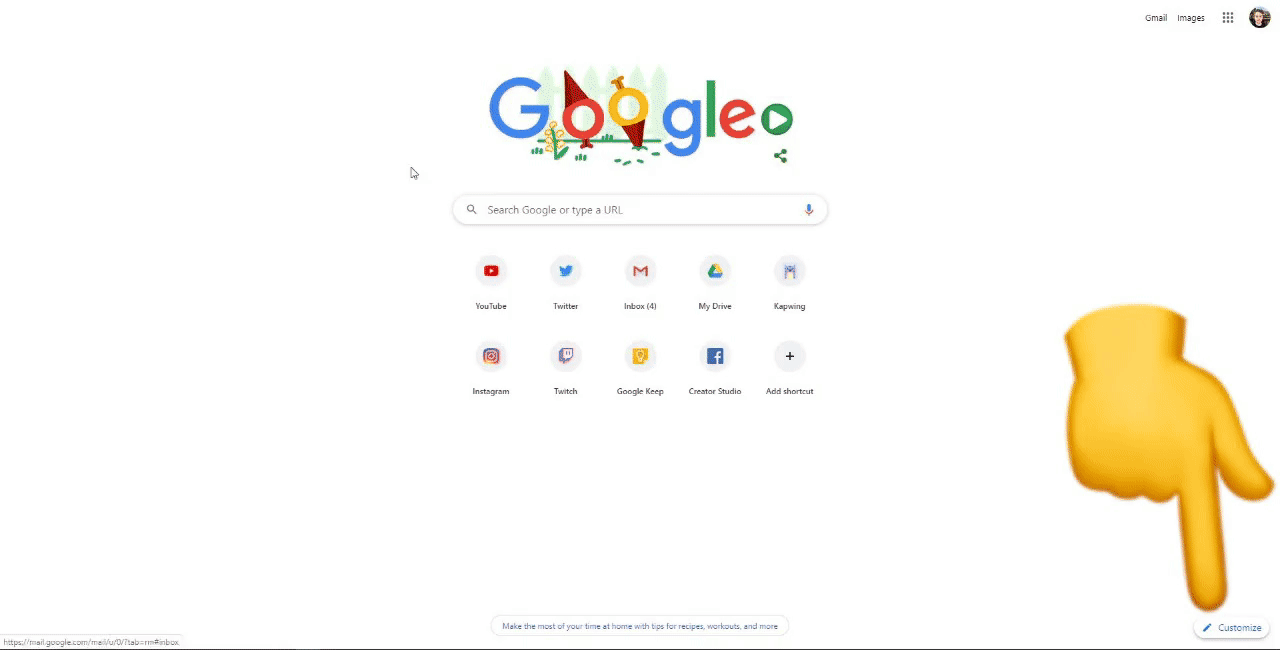 How to Make your Google Homepage Background a Gif