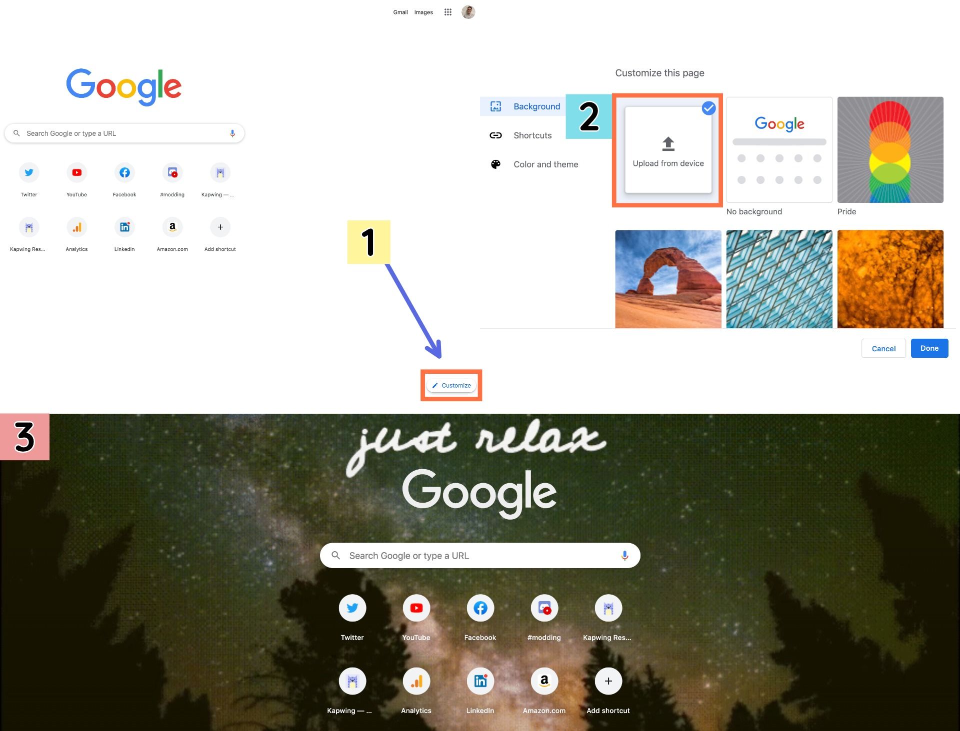 How to Make Your Google Chrome Homepage Background a GIF or Video