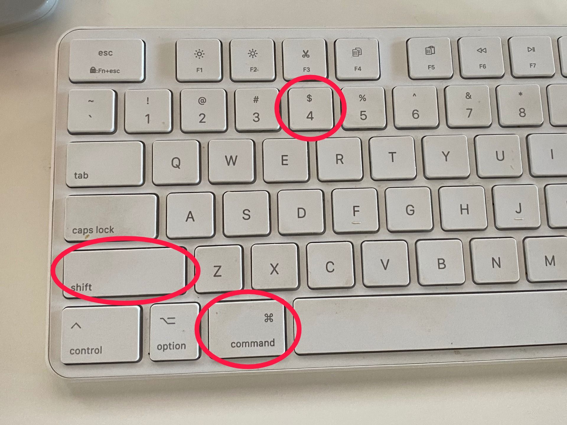 apple mac screenshot shortcut key