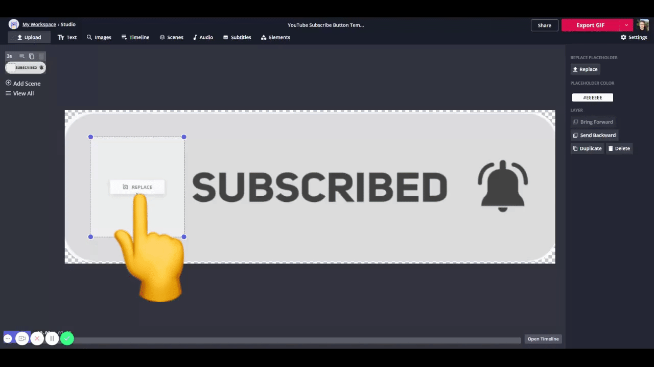 How to Make a Subscribe GIF for Your  Channel