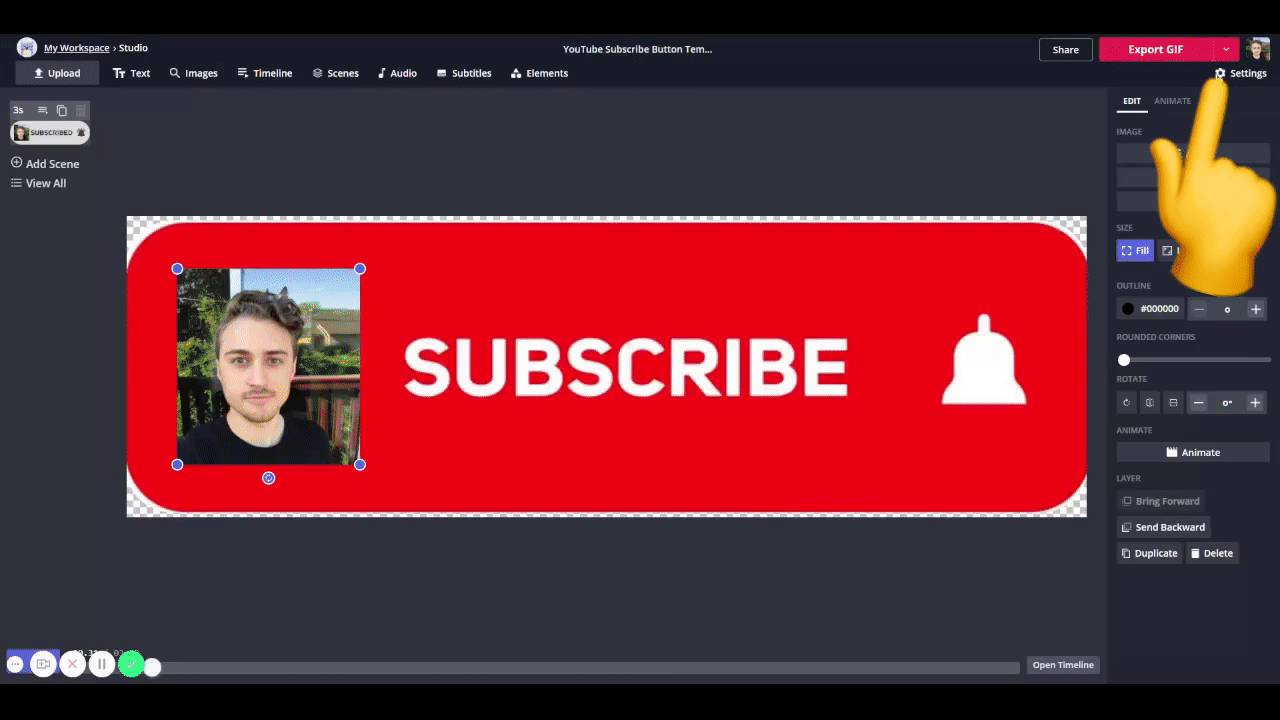 Image result for subscribe to my channel GIF   logo, First   video ideas, Video design