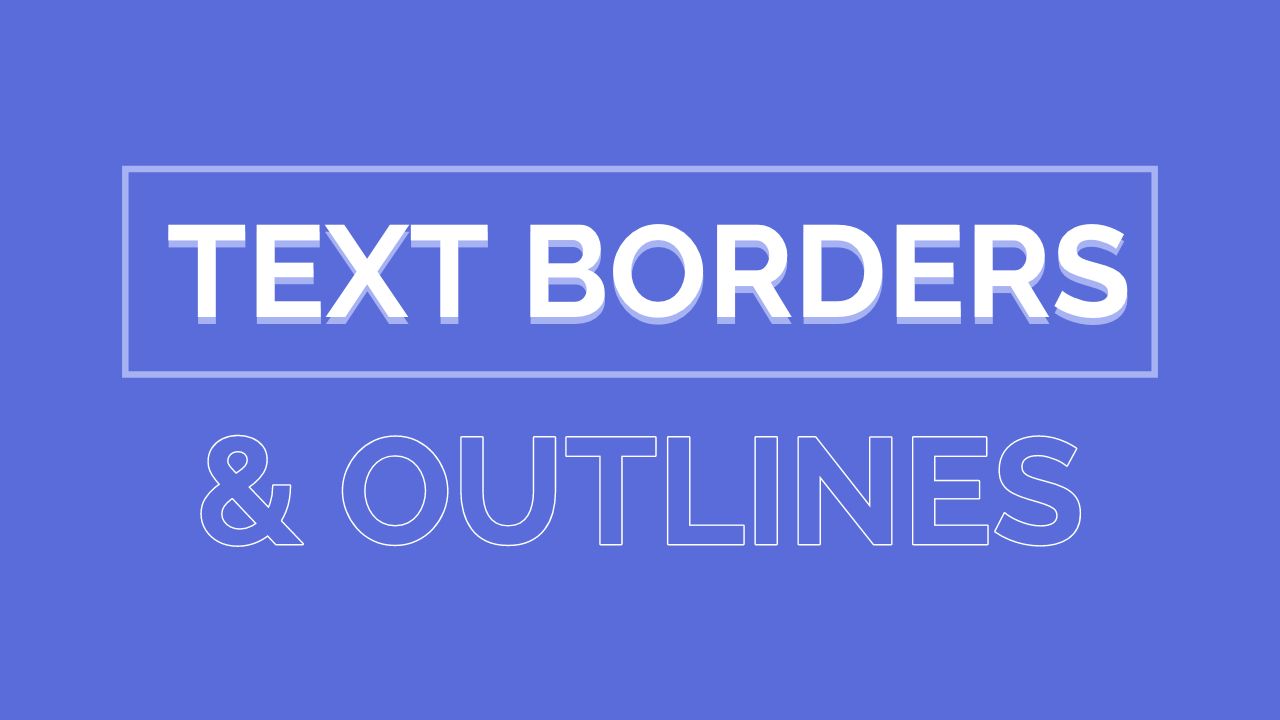 to Add Border or Outline to Text Online