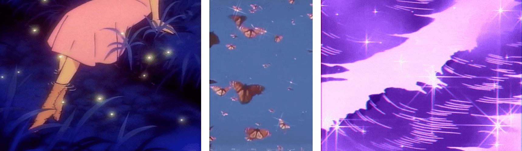 Examples of aesthetic GIFs. 
