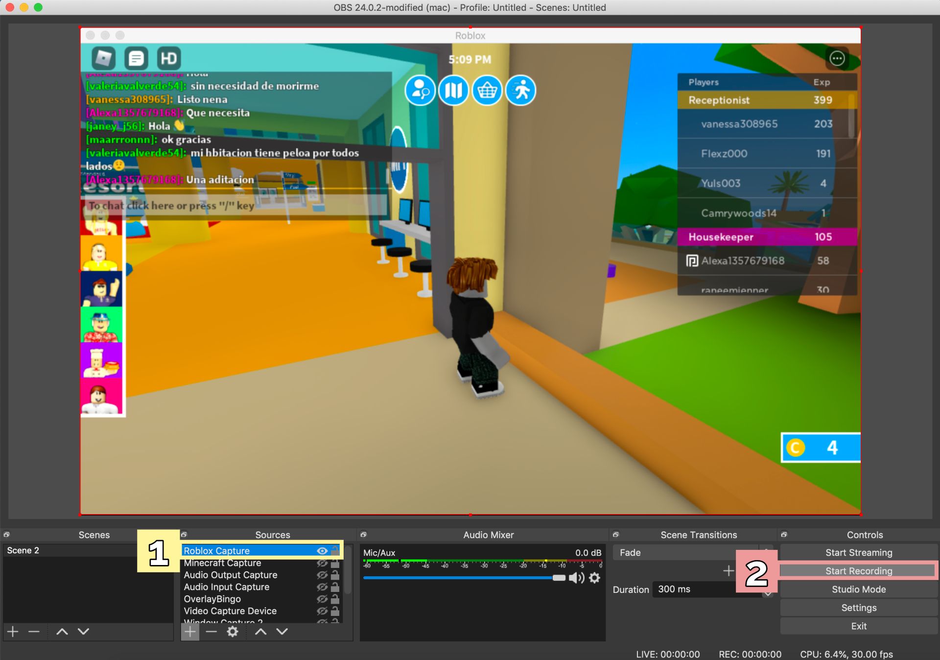 How To Record Roblox Gameplay On Your Computer - best obs recording settings roblox