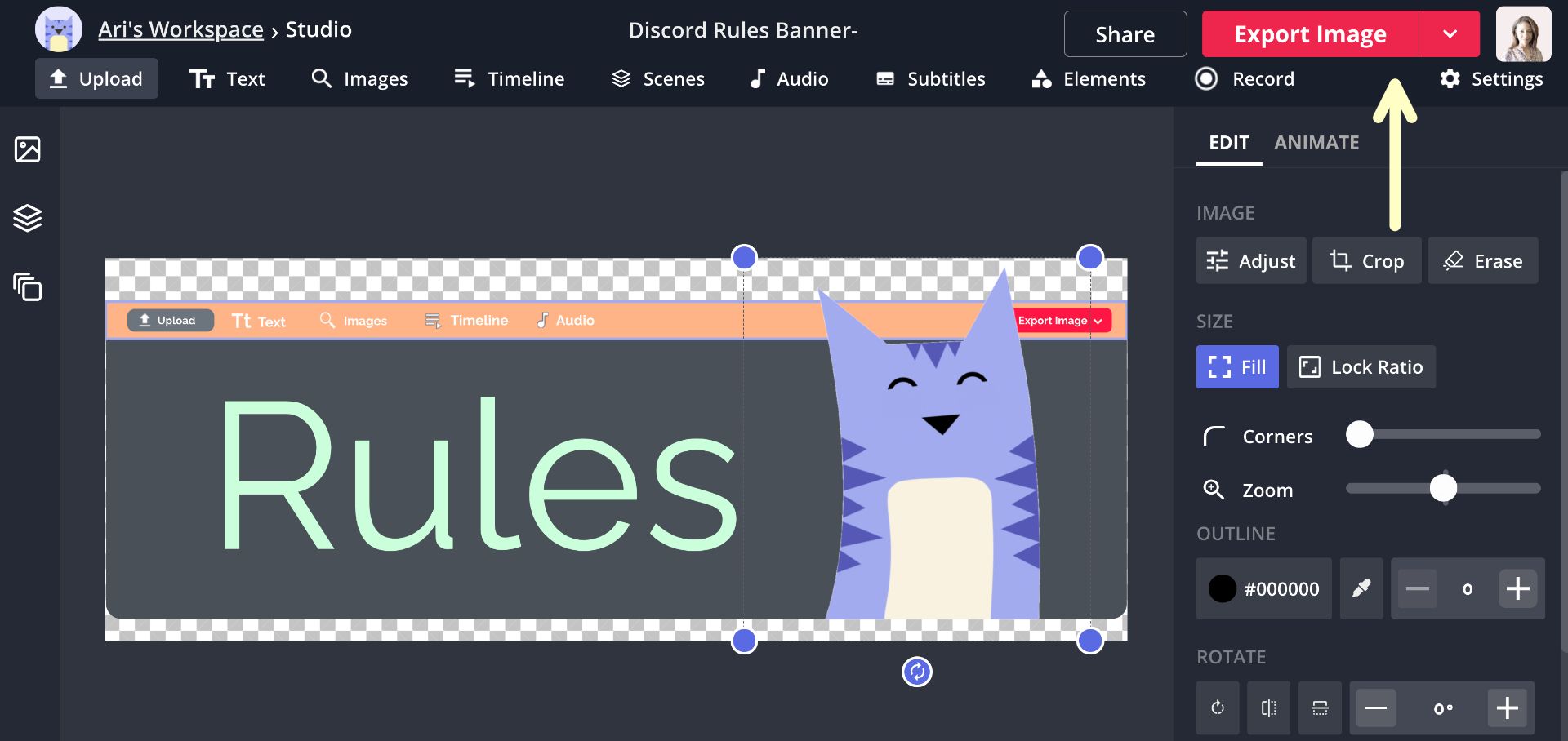 Discord Banner Size Template