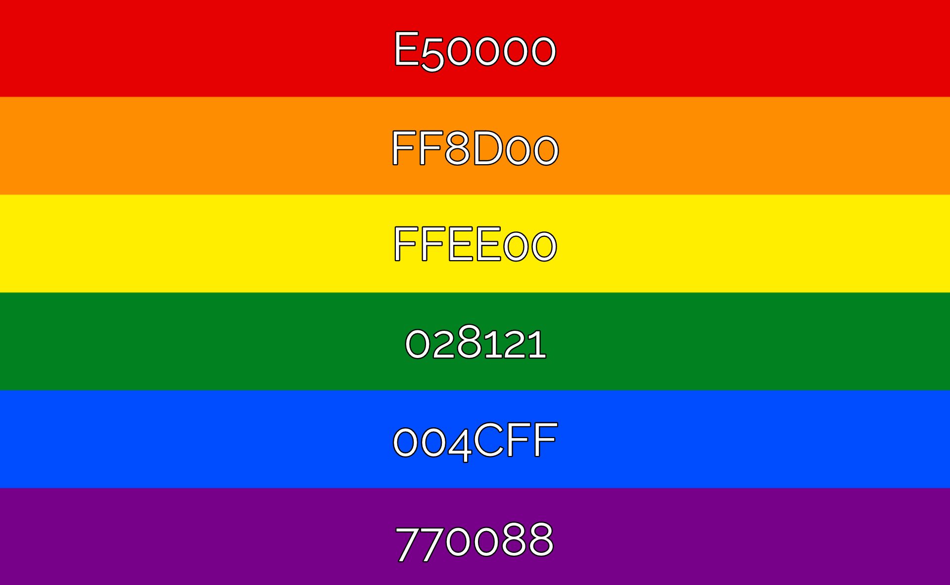 Official Pride Colors 21 Exact Color Codes For 15 Pride Flags