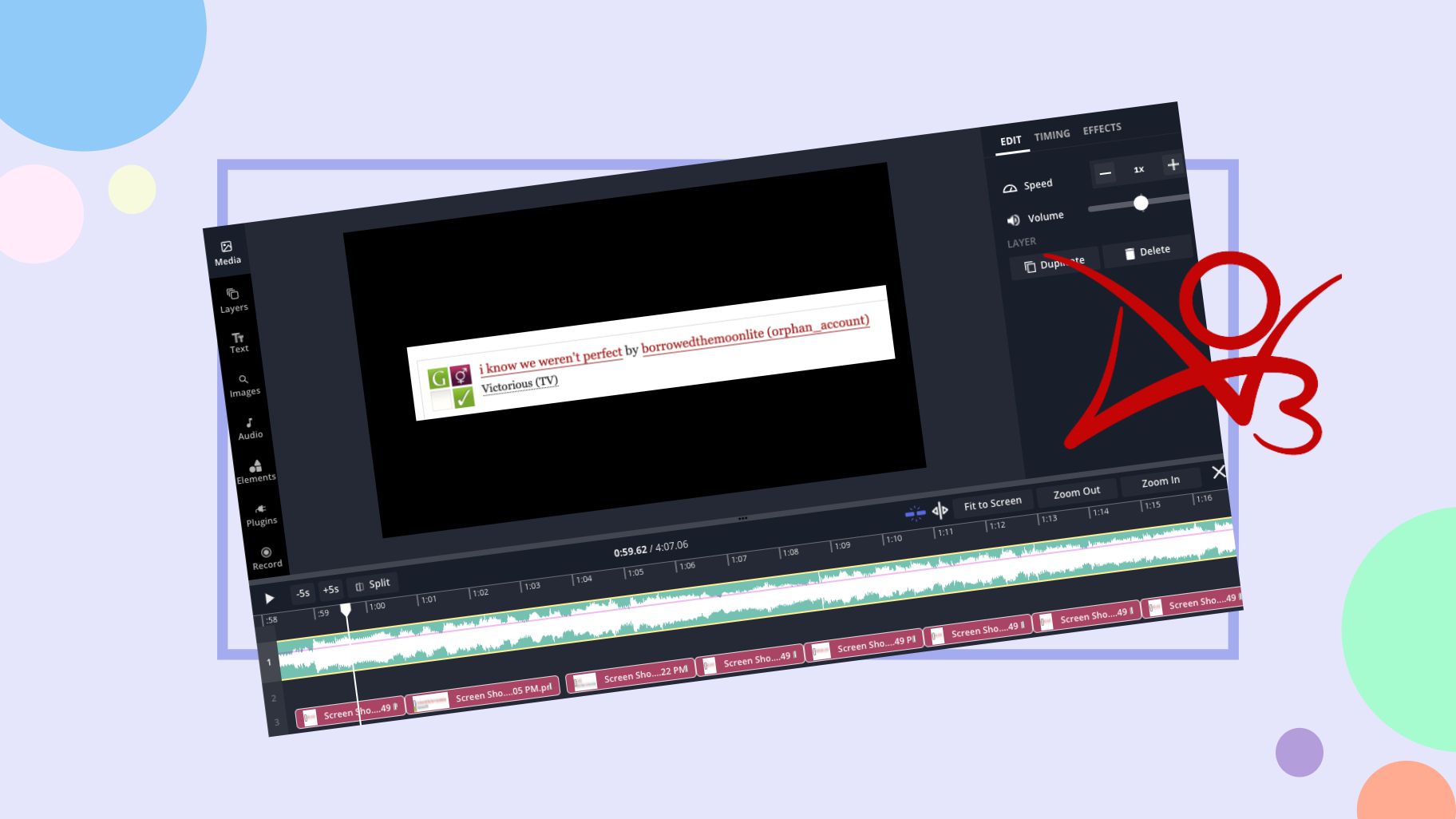 How To Create an AO3 Title Lyric Video