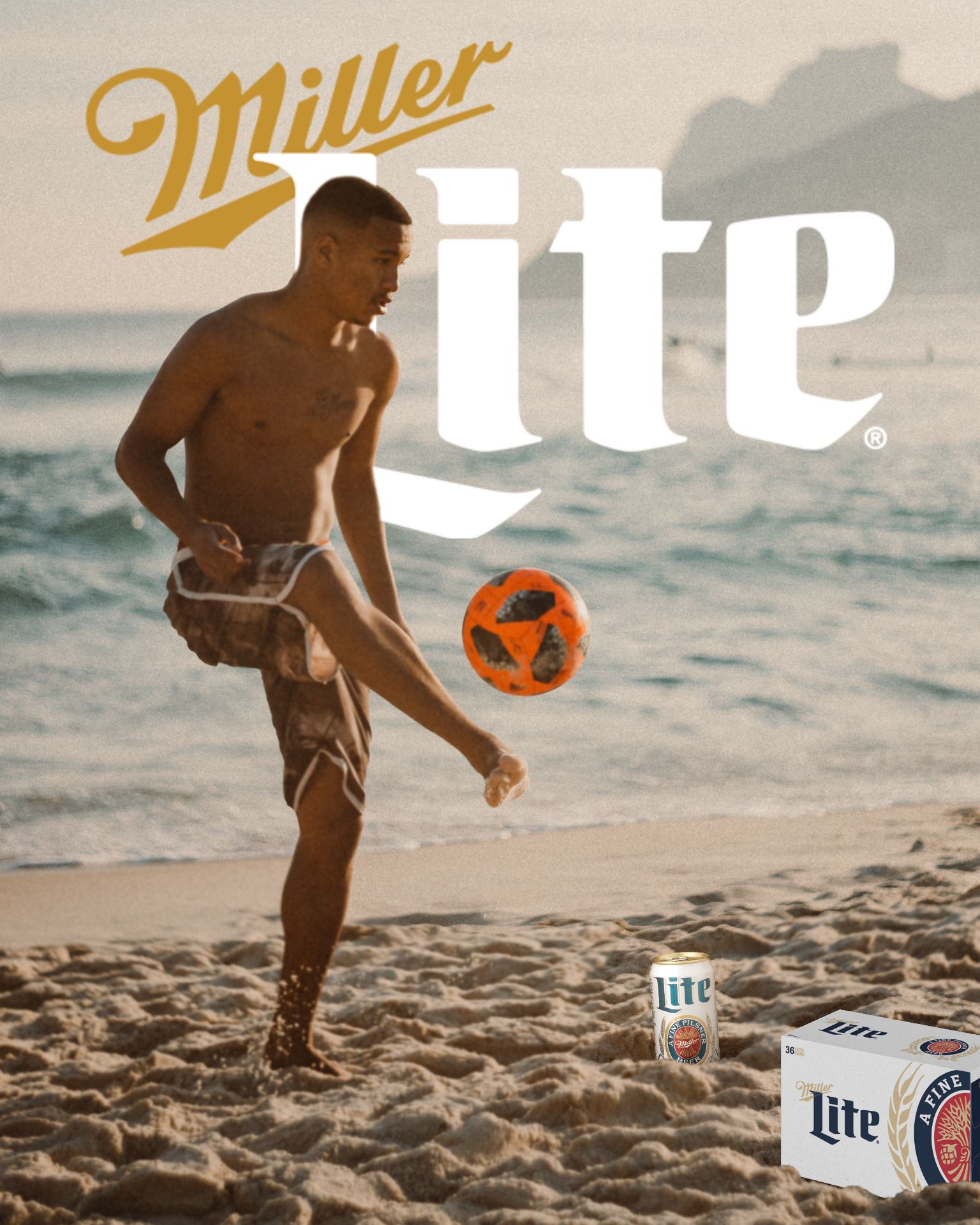 An example of the TikTok Beer Poster trend using the Miller Lite brand.