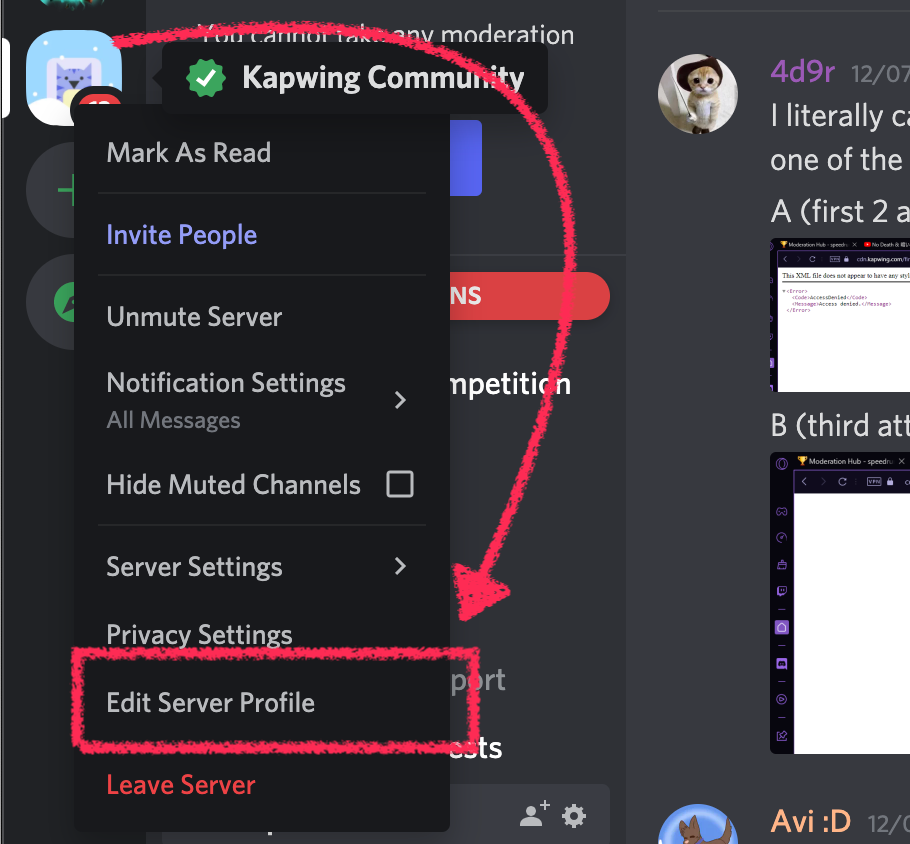 Server Profiles – Discord