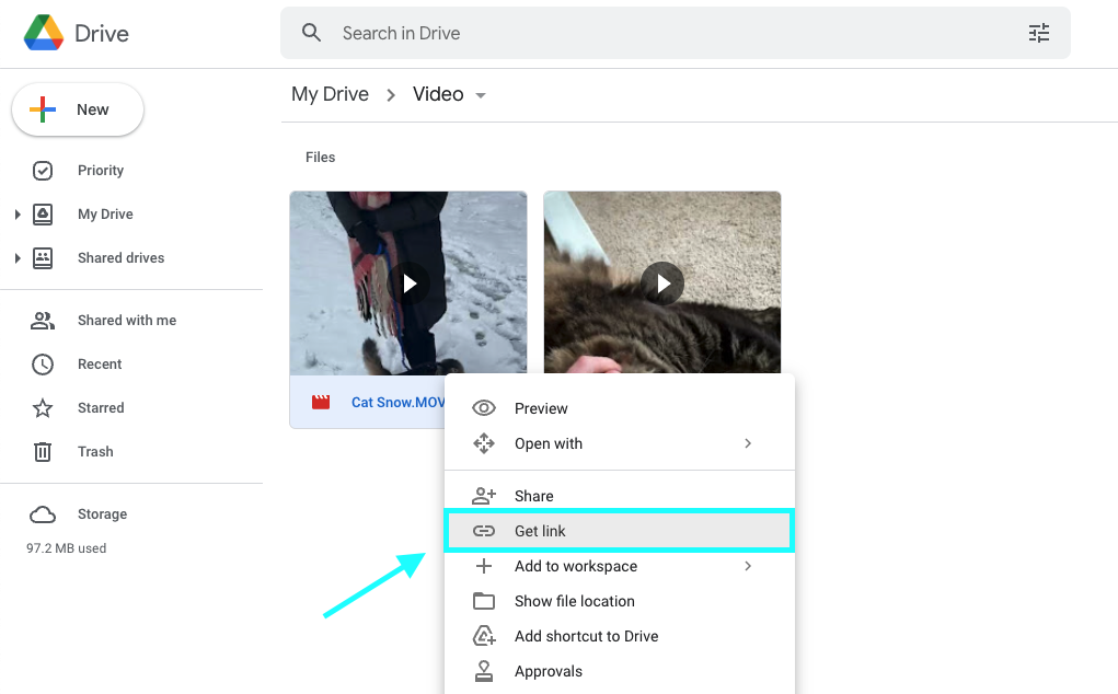 How to import a Google Drive video to Kapwing