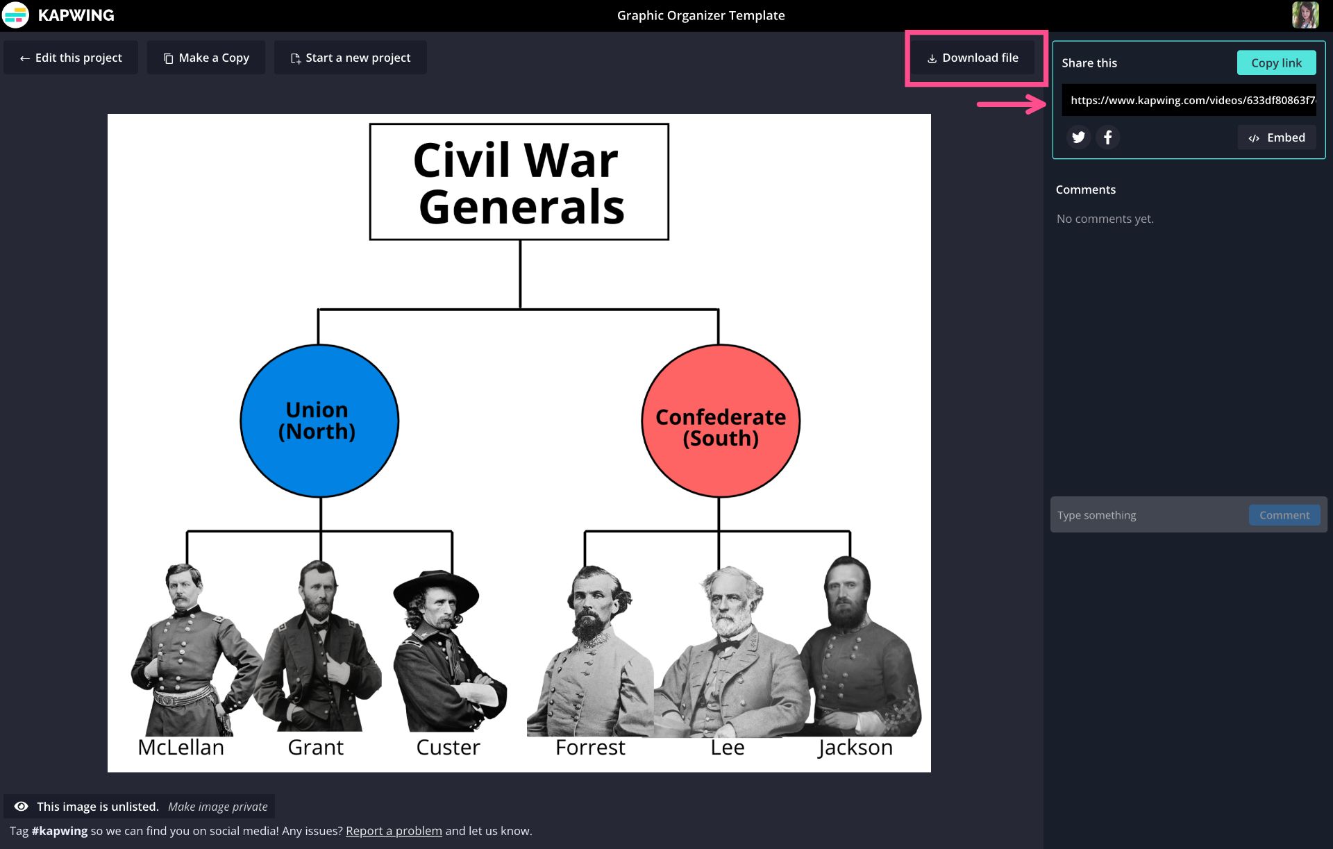 graphic organizer for homework