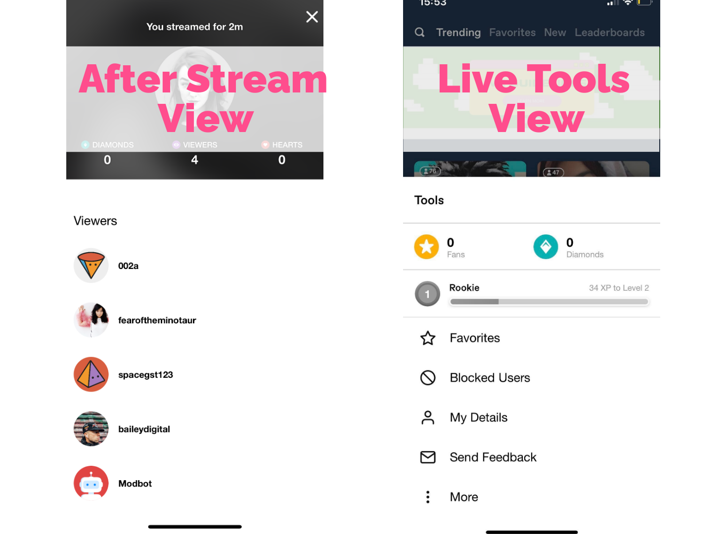 How to count total views of all  live streams in search