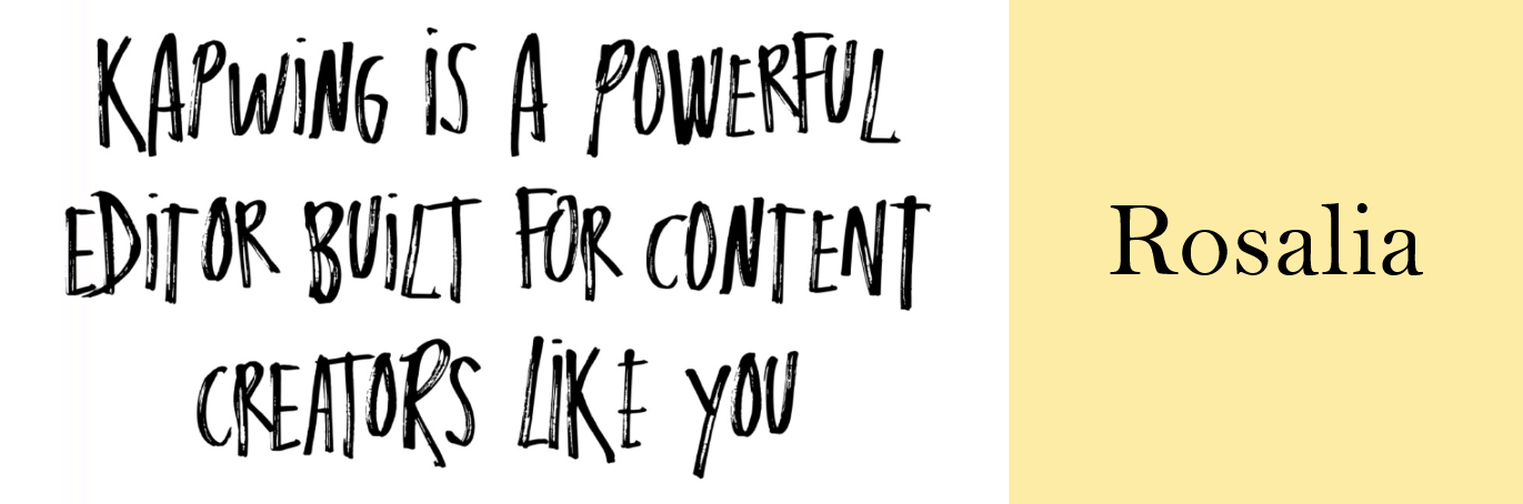 Example of the new 'Rosalia' text on Instagram.