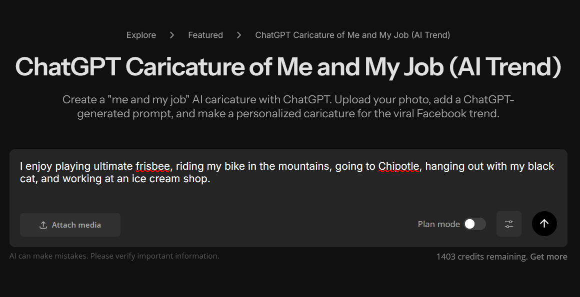 Example handwritten ChatGPT caricature prompt. 