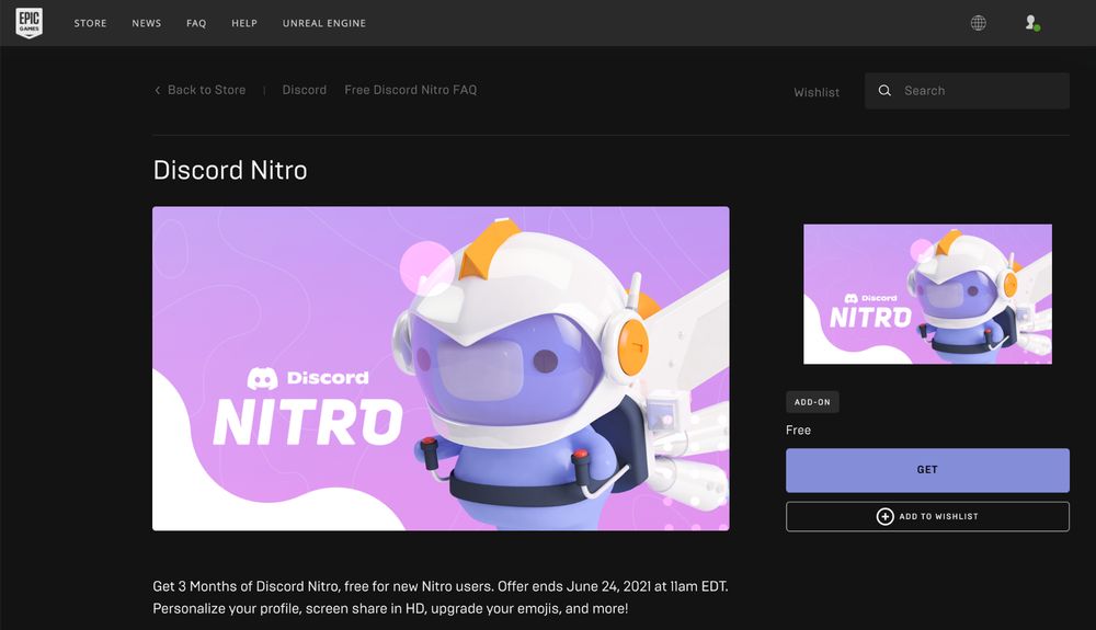 How to Use Discord Nitro for Free with the Epic Games Promo