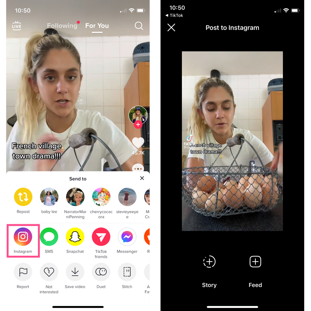 How to Repost a TikTok with the Repost Button