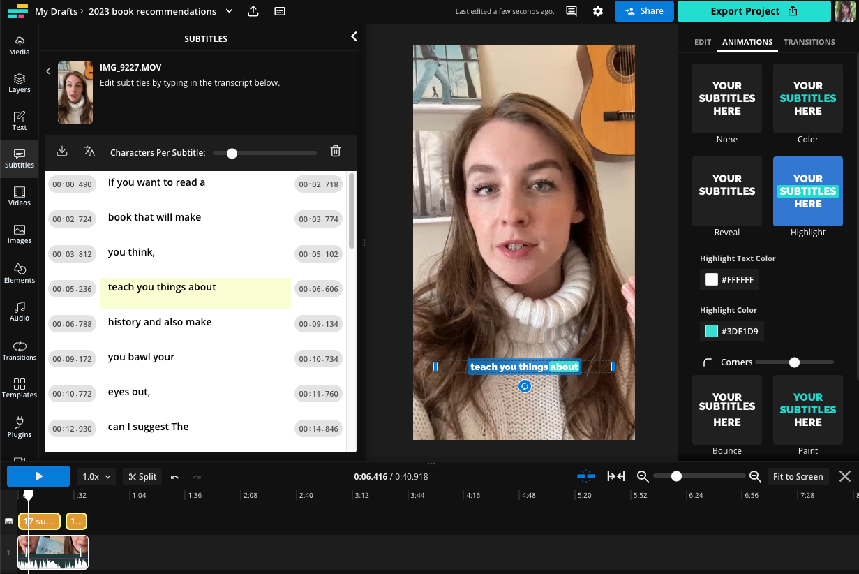 How to Add AutoCaptions to YouTube Shorts
