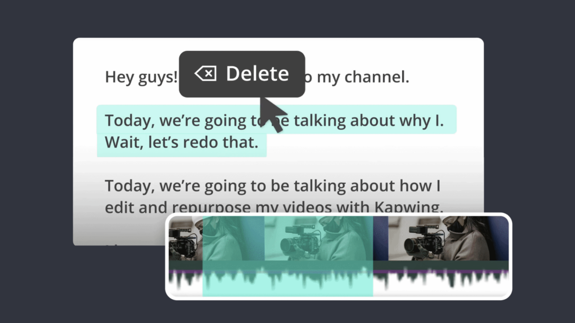 Introducing Trim with Transcript: Edit Videos by Editing Text