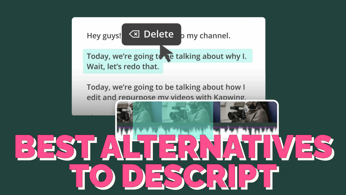 The Best Descript Alternatives: Top 8 Picks for Text-Based Video Editing Software