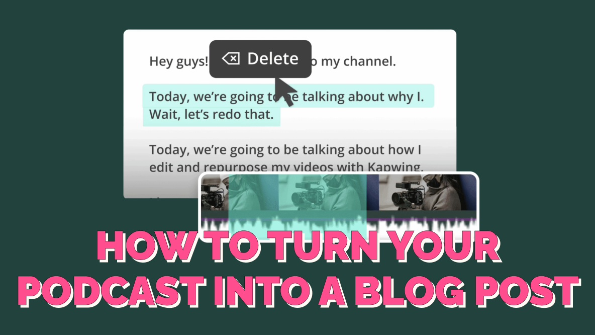 How to Transcribe Your Podcast and Turn It Into a Blog Post