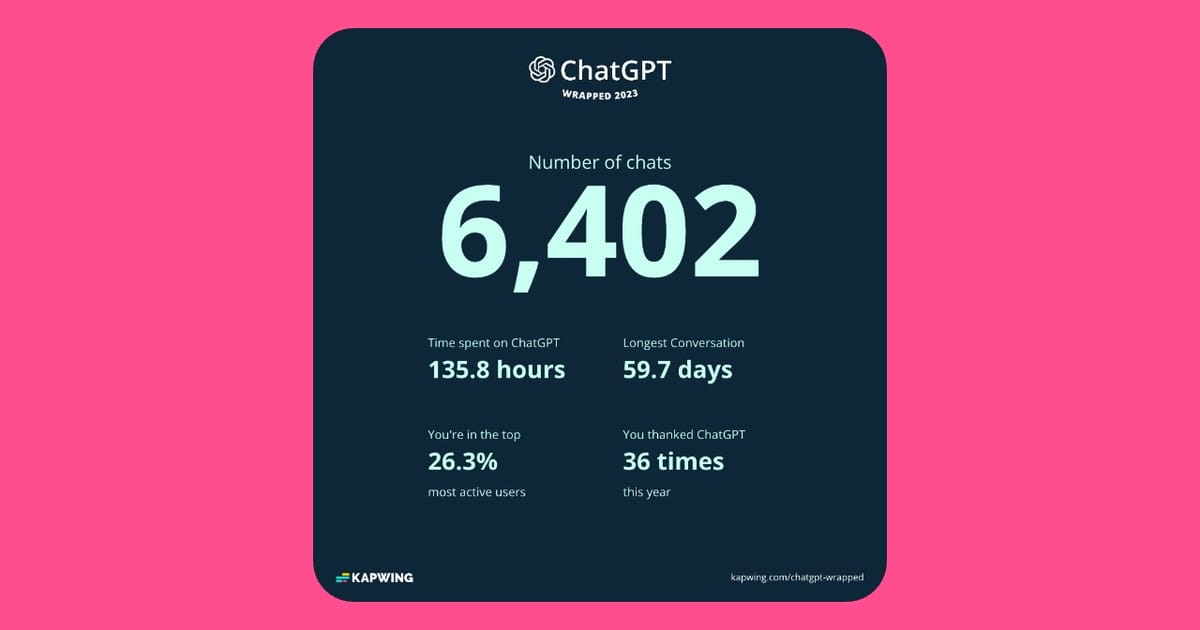 Introducing ChatGPT Wrapped 2025: See How You Used ChatGPT This Year