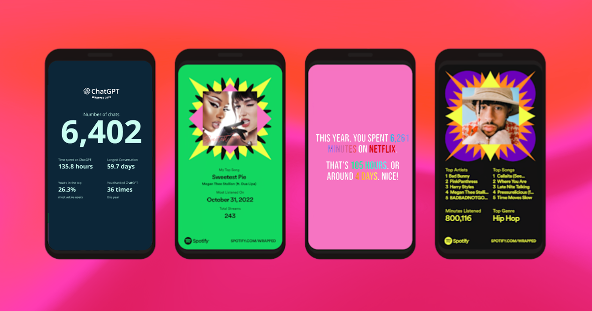 Wrapped 2025 Template Ideas — Spotify, Instagram, Netflix, and more