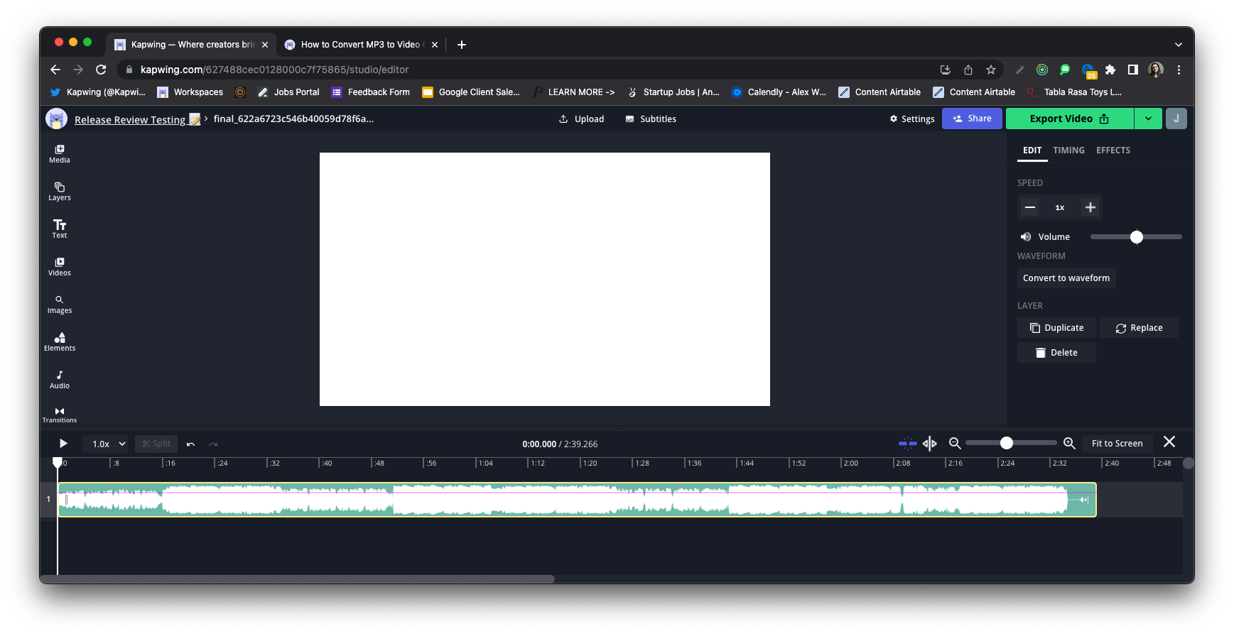 How to Convert MP3 to Video Online for Free