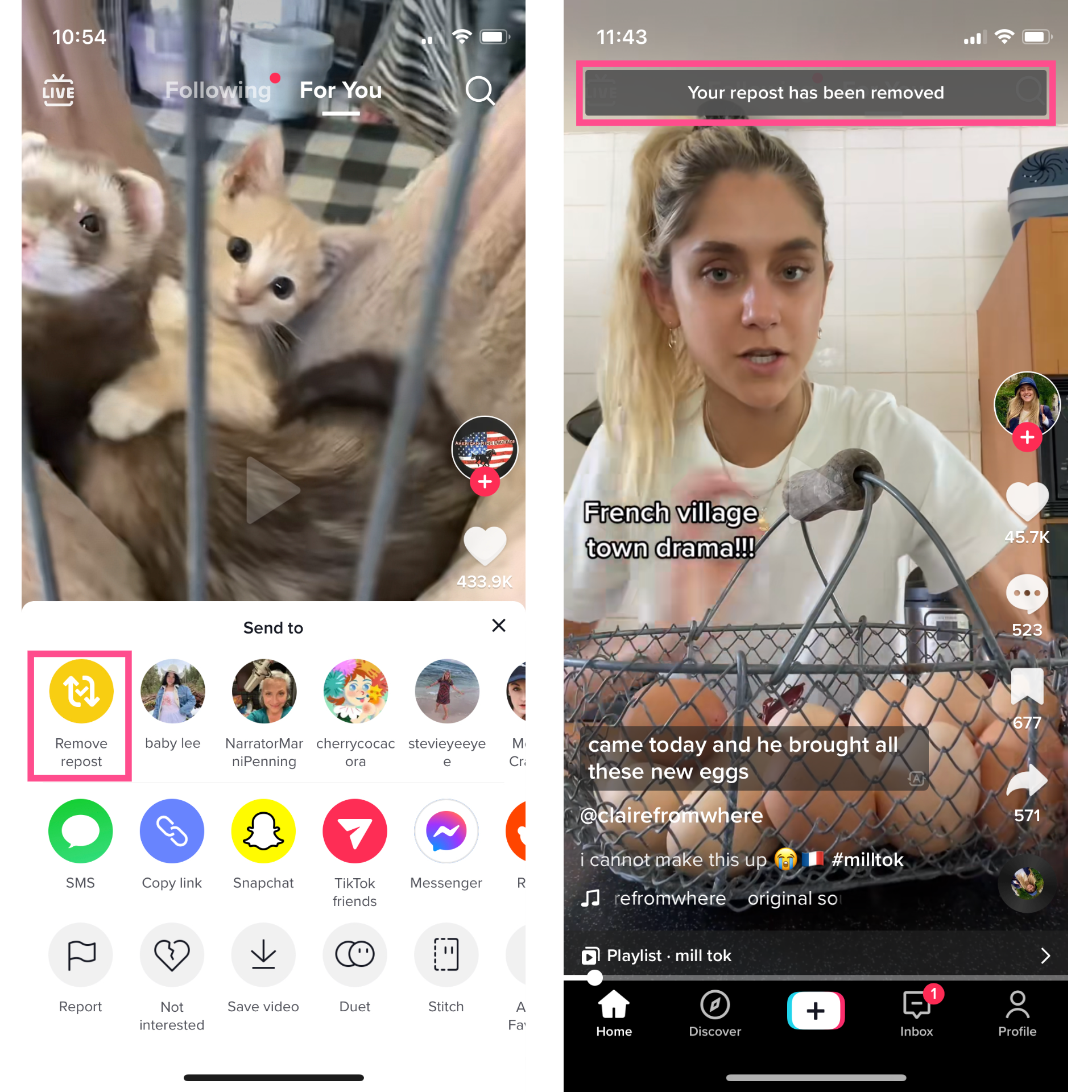 How to Repost a TikTok with the Repost Button