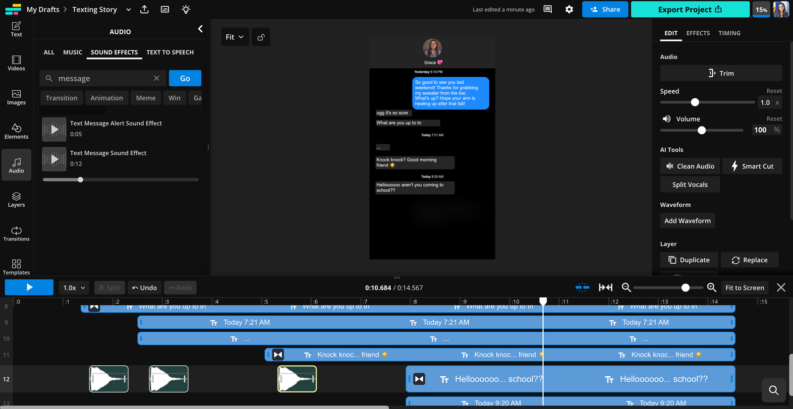 How to Make a Fake Texting Story Video