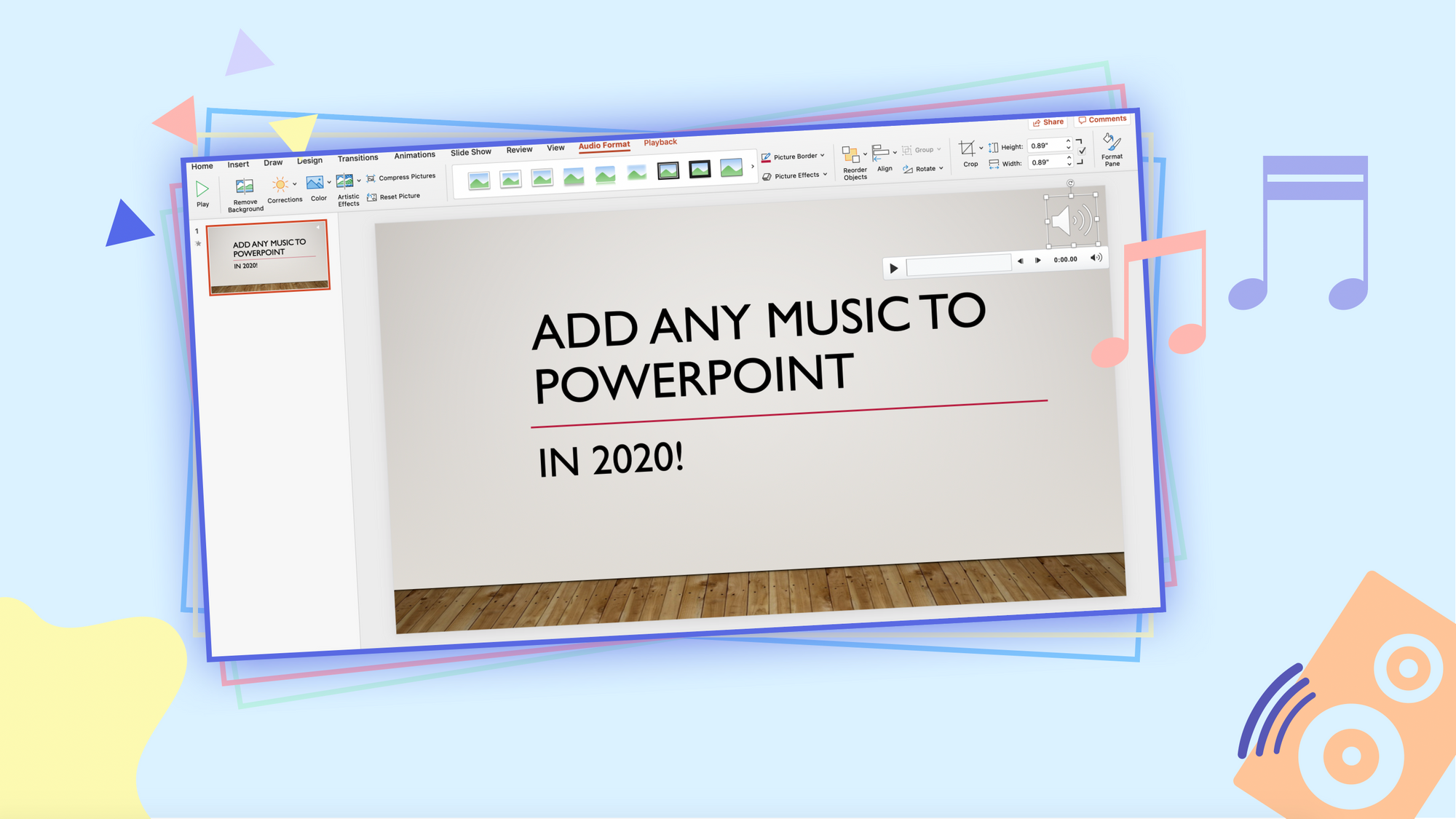 How to add music to powerpoint on mac image