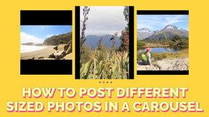 Instagramに異なるサイズの複数の画像を投稿する方法