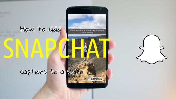 How to Add a SnapChat Caption to a Video