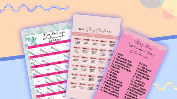 Make a 30 Day Challenge Template for Instagram, Twitter, or Facebook