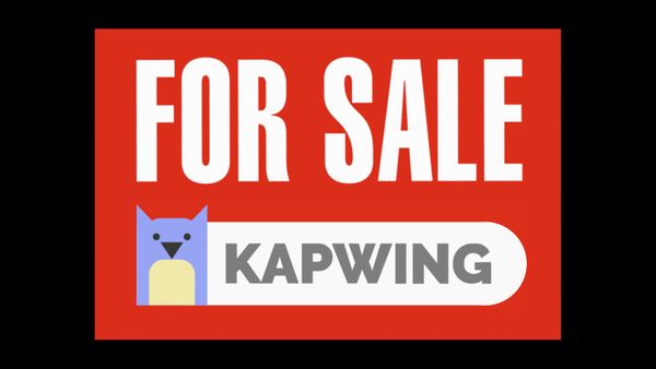 We're Selling the Viral Kapwing Watermark