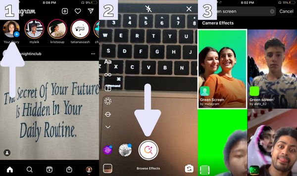 How to Use the Instagram Green Screen Effect