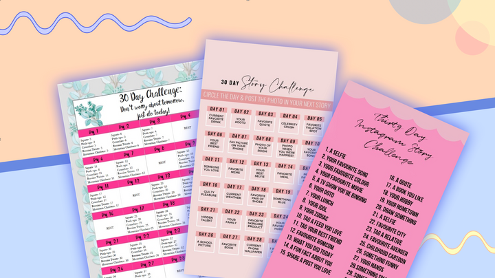 Make a 30 Day Challenge Template for Instagram, X, or Facebook