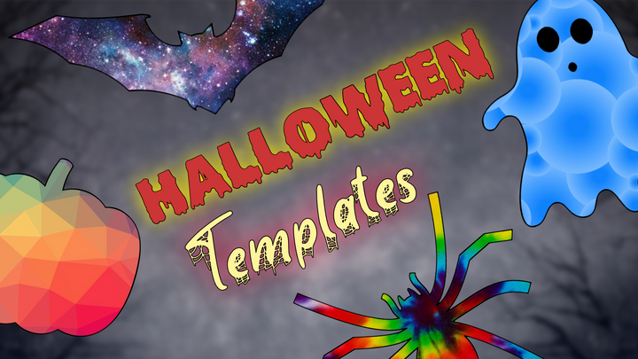 5 Printable Halloween Templates for 2020: Bat, Pumpkin, Spider, Ghost, Party Invite