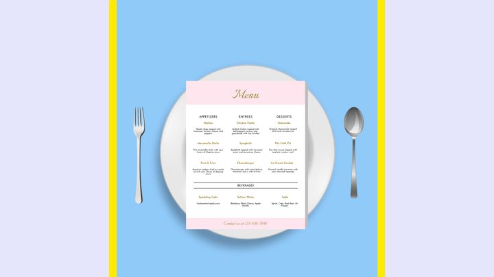 How to Design a Menu (Template Included)